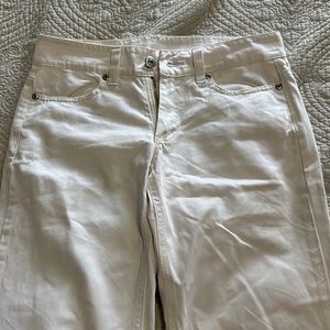White Flared Low Waisted Vintage 70’s Jeans